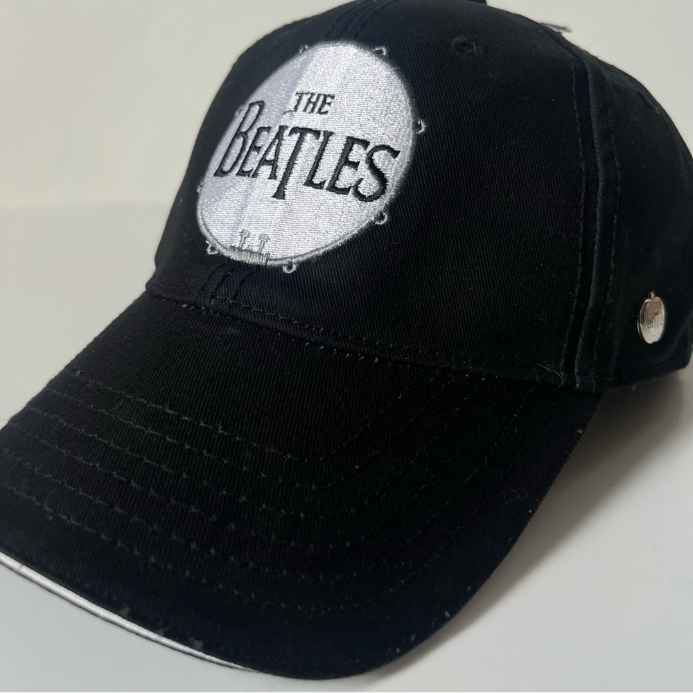 The Beatles Embroidered Drum Black White Baseball Classic Rock Hat Cap - Picture 2 of 13